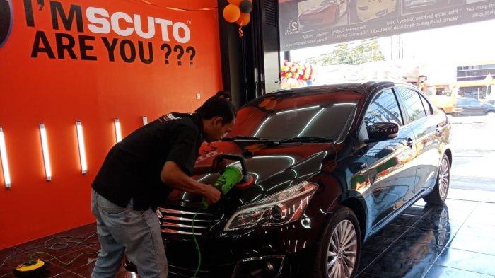 Layani Peminat Laminating Bodi Mobil, Scuto Bogor Ekspansi Outlet di Tegal